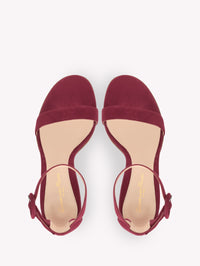 Sandales Versilia 85 en daim - Rouge