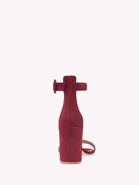 Sandales Versilia 85 en daim - Rouge