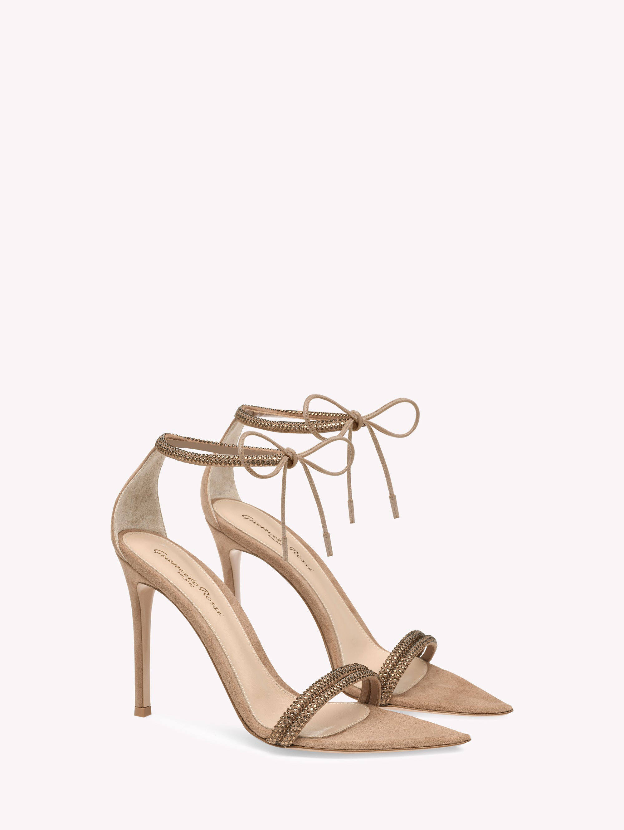 Sandales Montecarlo 105 en daim - Rose