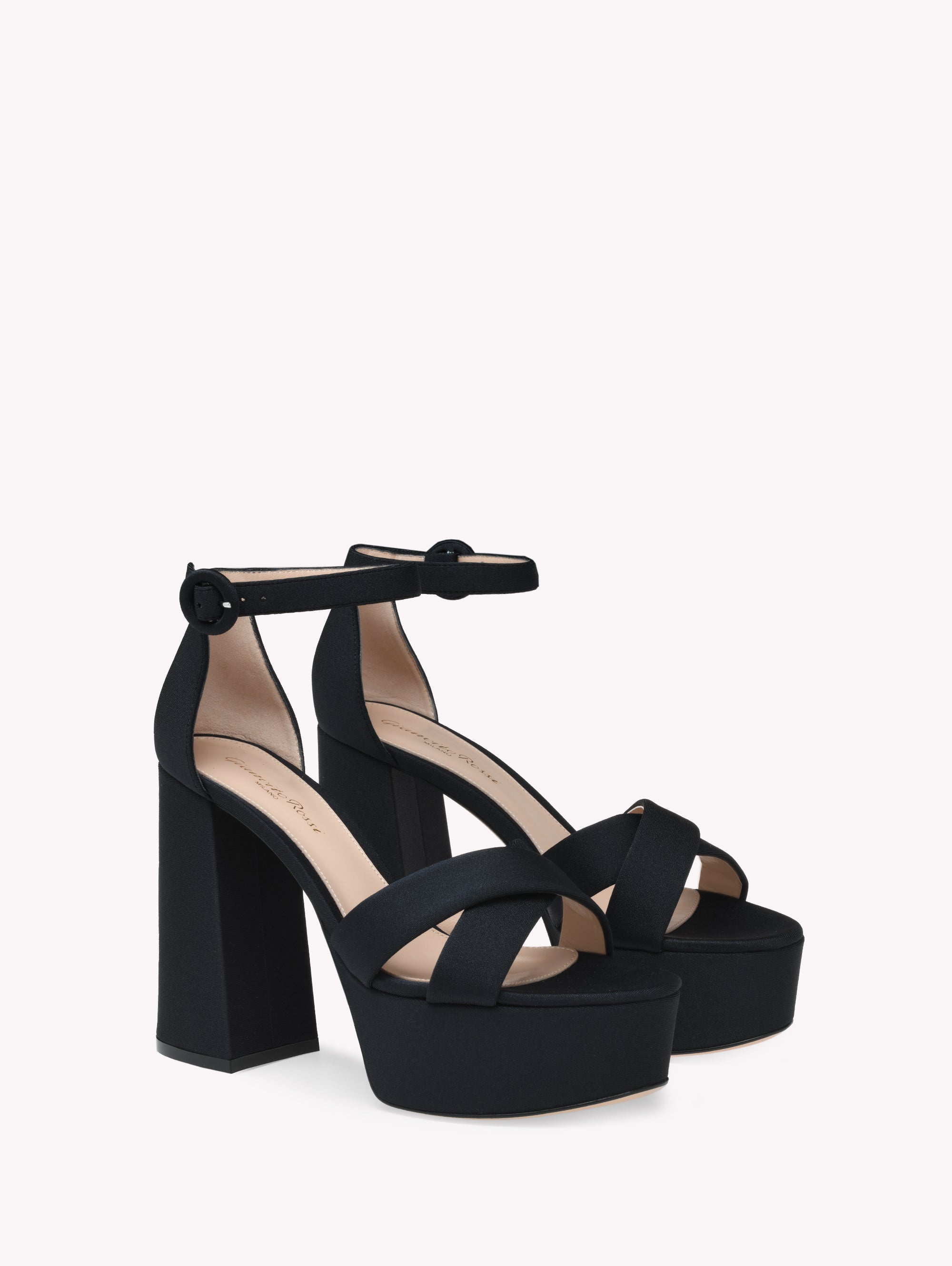 Sandales Sheridan 10,5 en satin - Noir