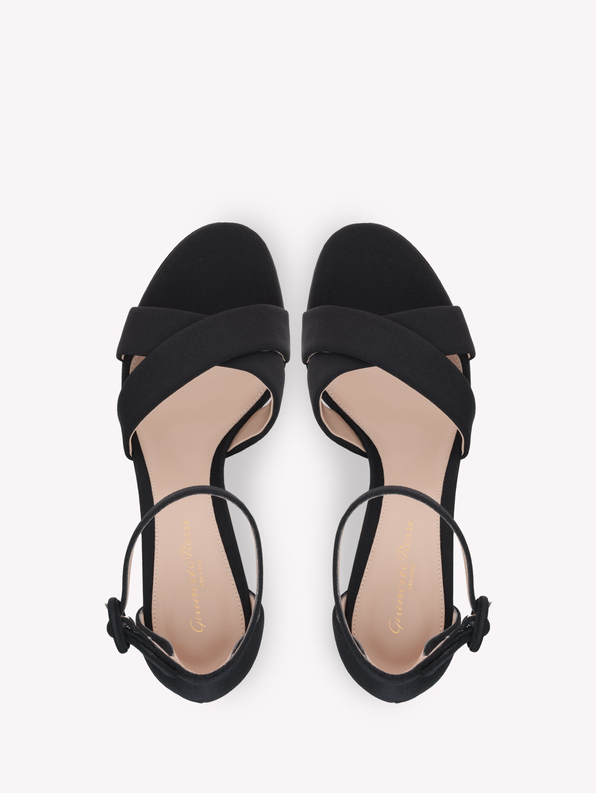 Sandales Sheridan 10,5 en satin - Noir