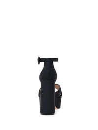 Sandales Sheridan 10,5 en satin - Noir
