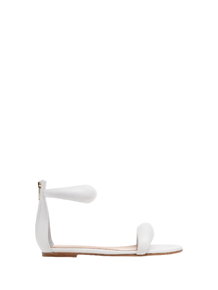 Sandales Bijoux en cuir lisse - Blanc