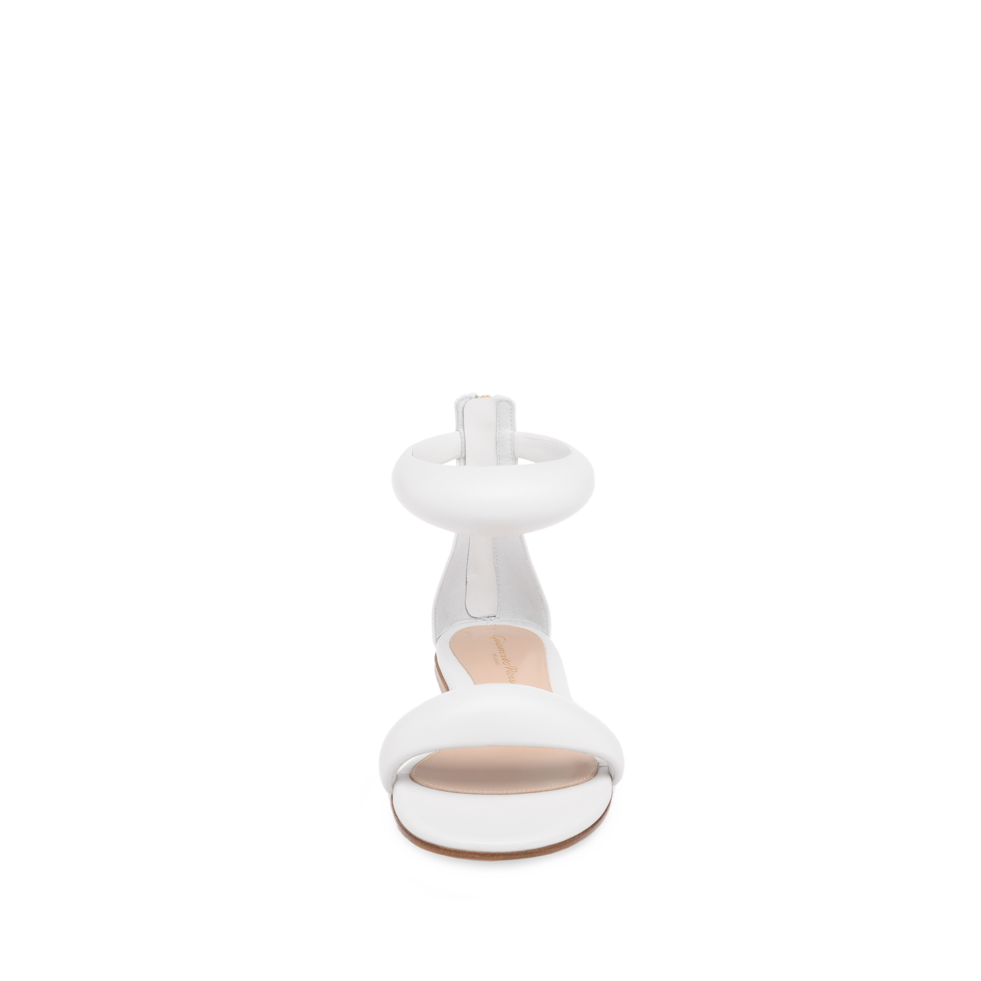 Sandales Bijoux en cuir lisse - Blanc