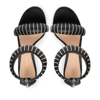 Sandales Bijoux Crystal 105 en cuir lisse - Noir