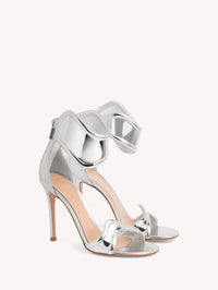 Sandales Lucrezia 105 en cuir lisse - Argent
