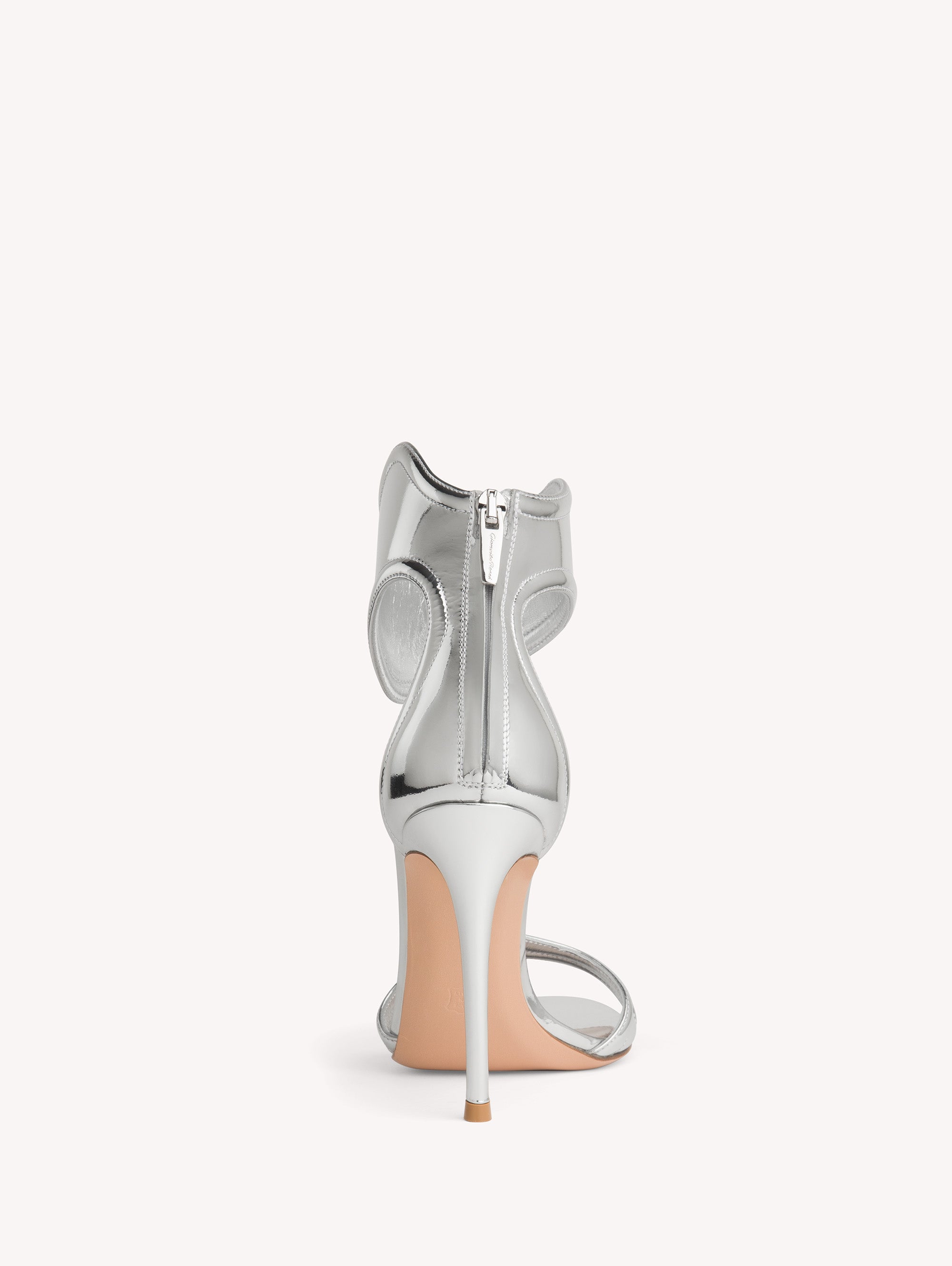 Sandales Lucrezia 105 en cuir lisse - Argent