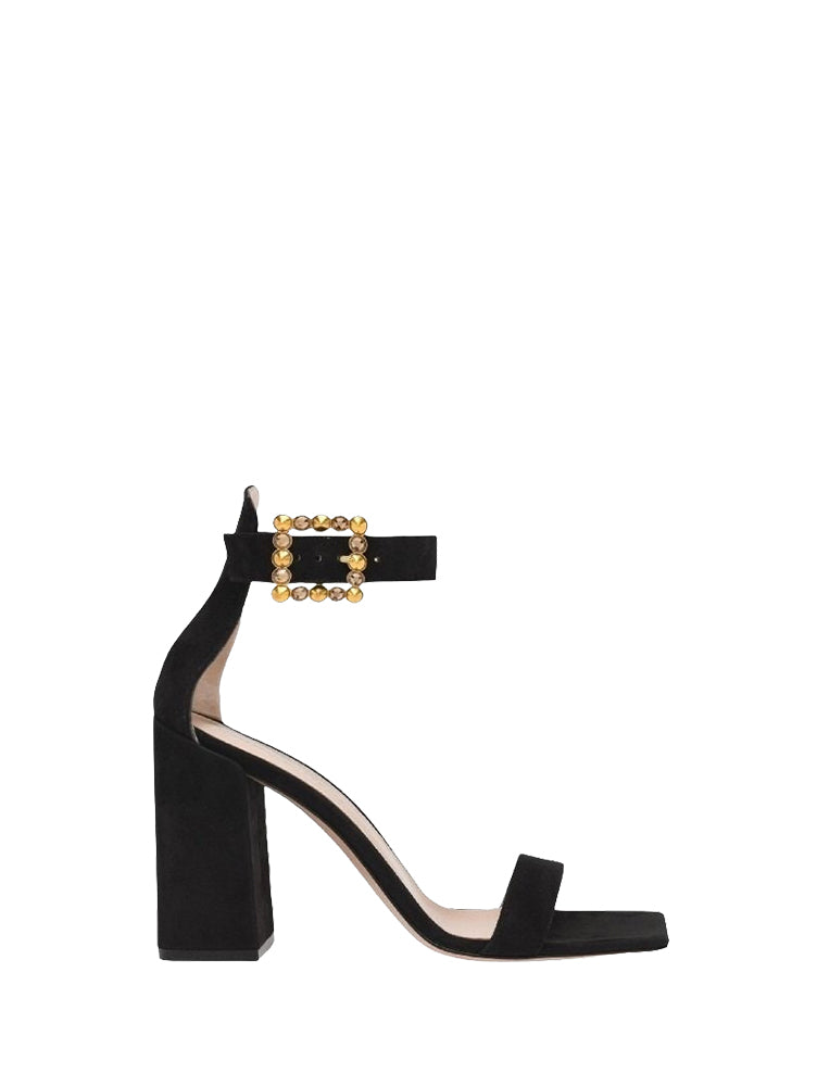 Sandales Wondy 95 en daim - Noir