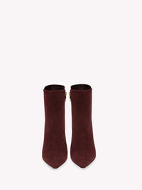 Bottines Levy 85 en daim - Rouge