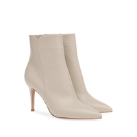 Bottines Levy 85 en cuir lisse - Beige