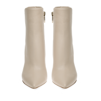 Bottines Levy 85 en cuir lisse - Beige
