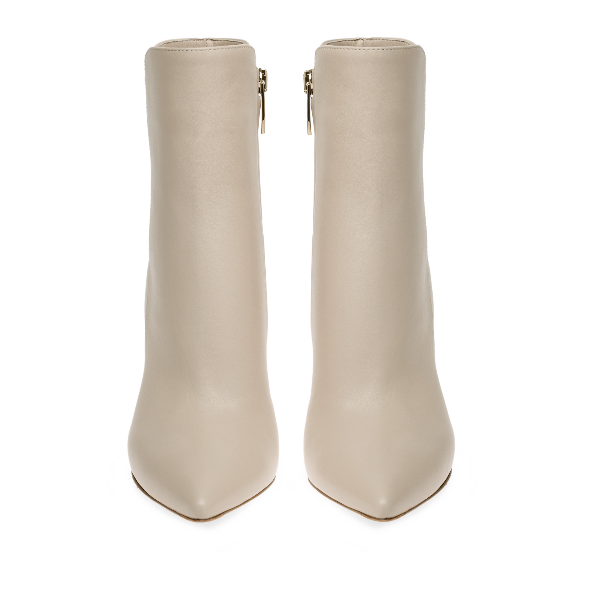 Bottines Levy 85 en cuir lisse - Beige