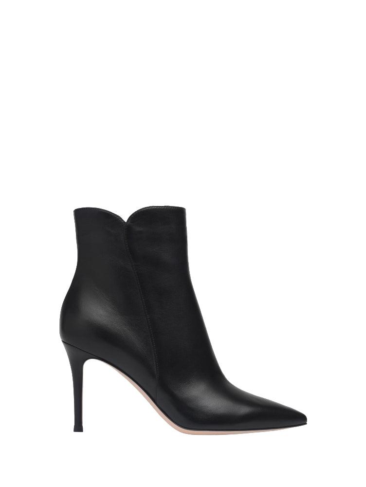 Bottines Levy 85 en cuir lisse - Noir