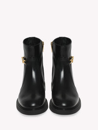 Bottines Martine 33 en cuir lisse - Noir