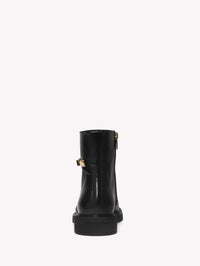 Bottines Martine en cuir lisse - Noir