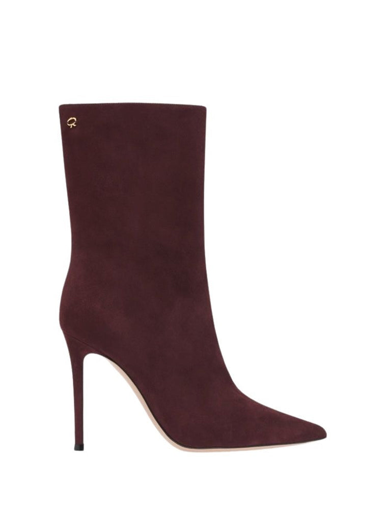 Bottines Reus 105 en daim - Rouge