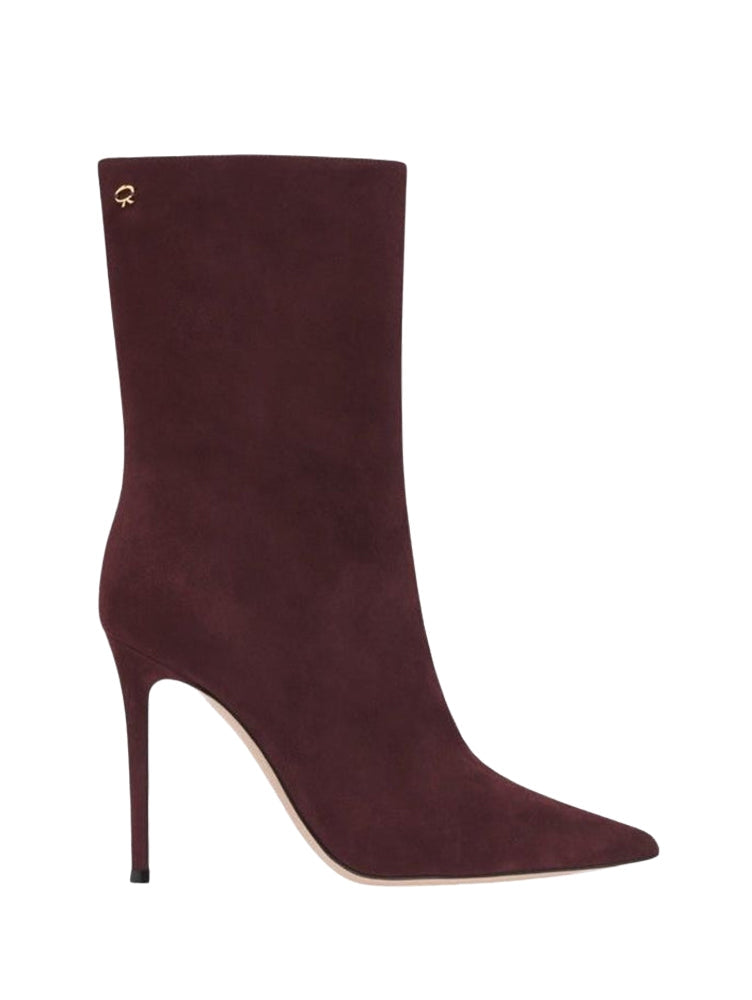 Bottines Reus 105 en daim - Rouge