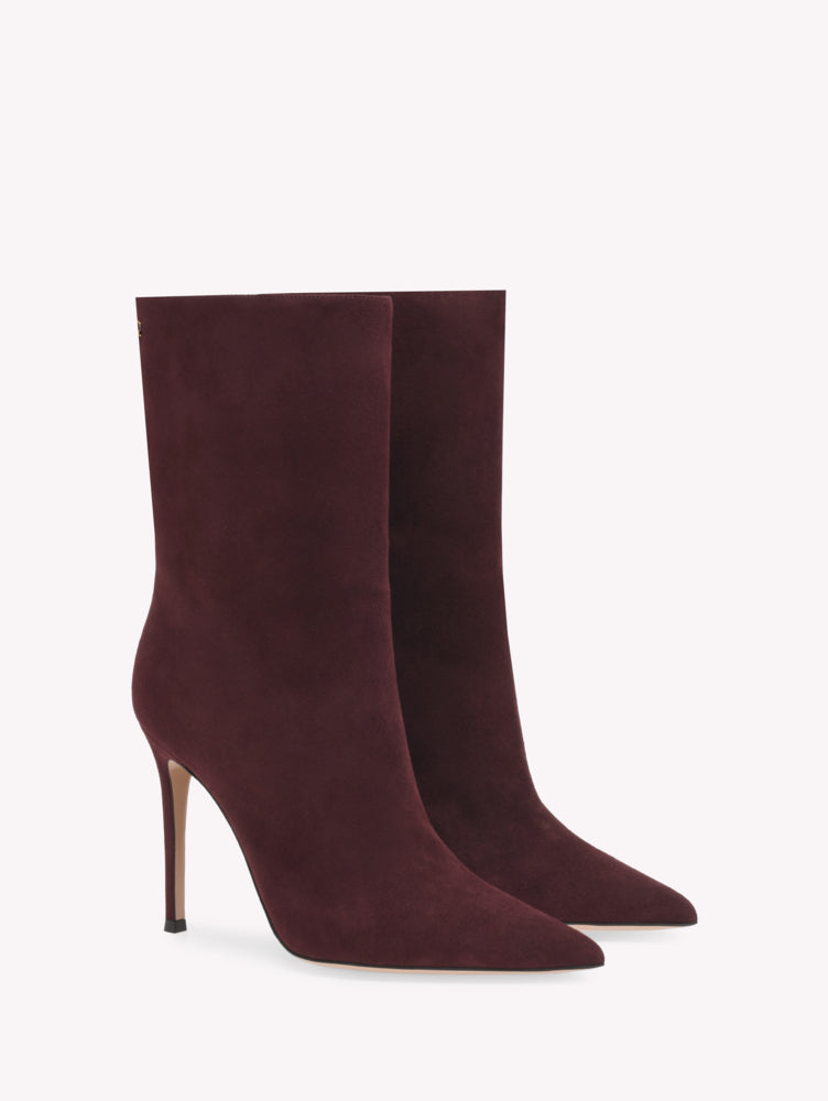 Bottines Reus 105 en daim - Rouge