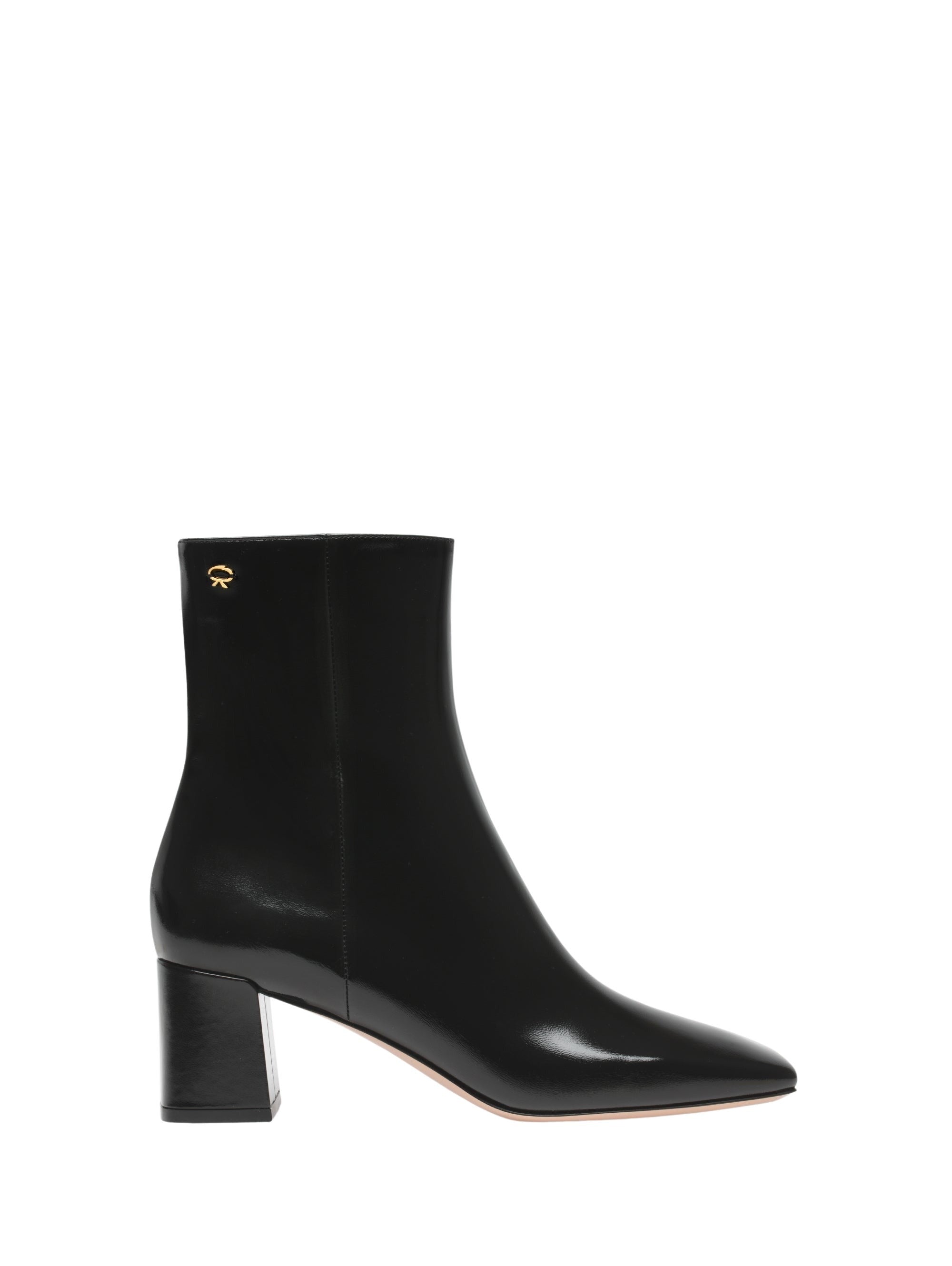 Bottines Freeda 55 en cuir verni - Noir