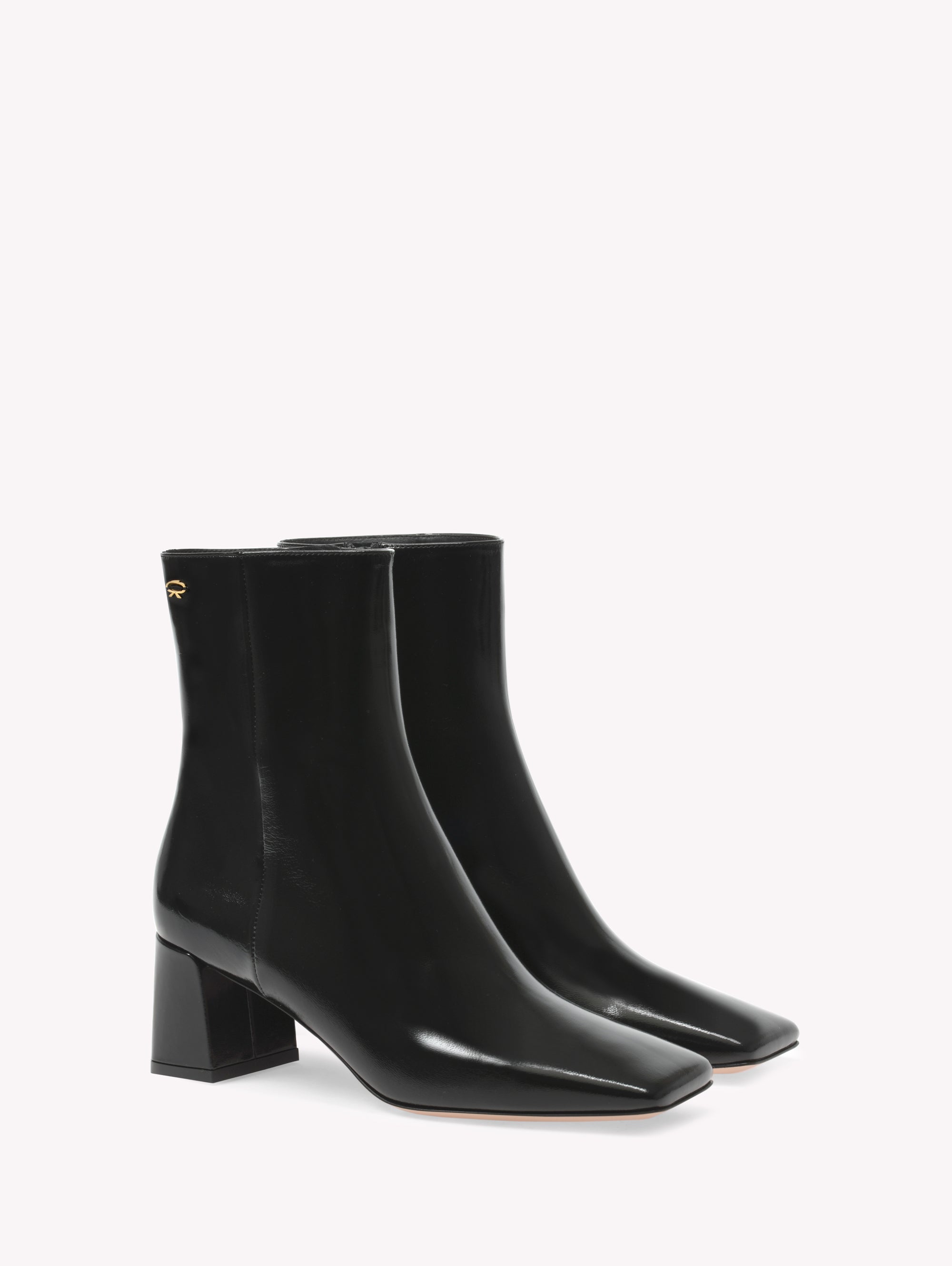 Bottines Freeda 55 en cuir verni - Noir