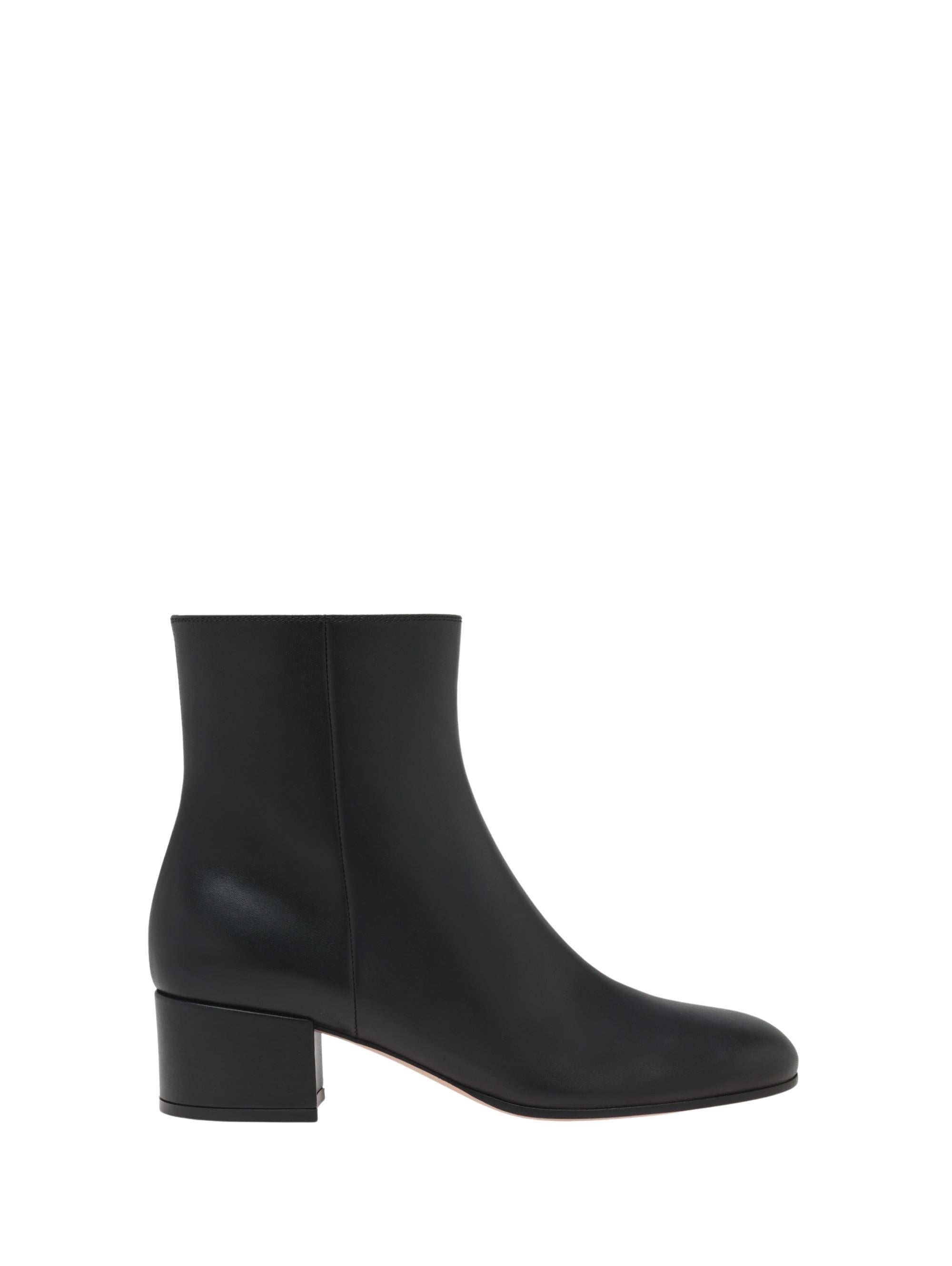 Bottines Joelle 45 en cuir lisse - Noir