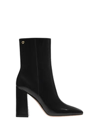 Bottines Freeda 95 en cuir lisse - Noir