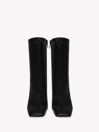 Bottines Freeda 95 en cuir lisse - Noir