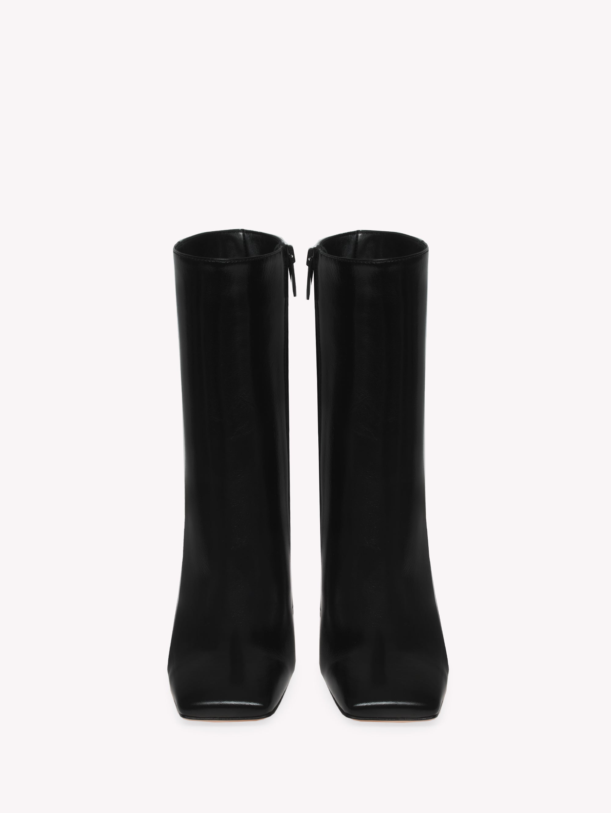 Bottines Freeda 95 en cuir lisse - Noir