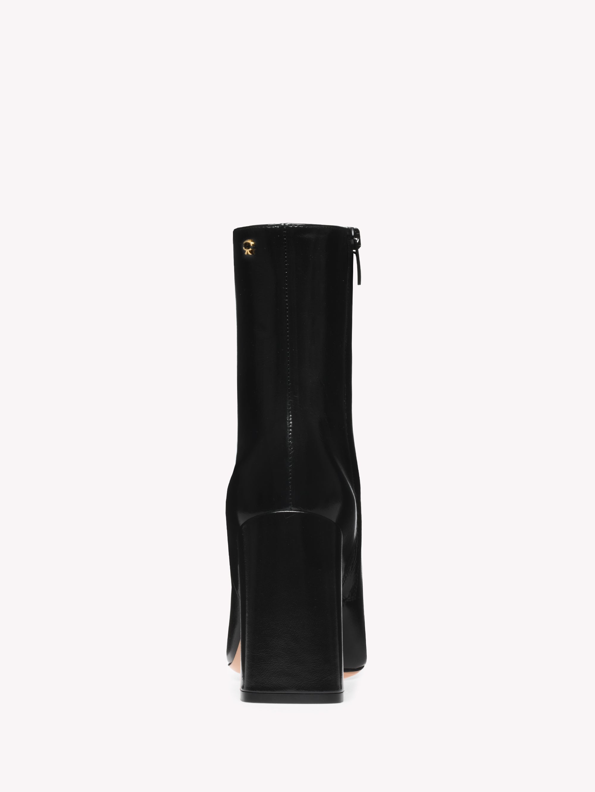 Bottines Freeda 95 en cuir lisse - Noir