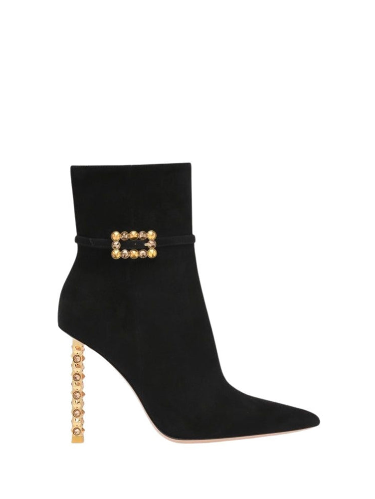 Bottines Wonder 105 en daim - Noir
