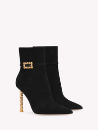 Bottines Wonder 105 en daim - Noir