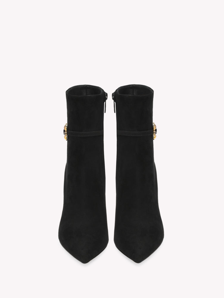 Bottines Wonder 105 en daim - Noir
