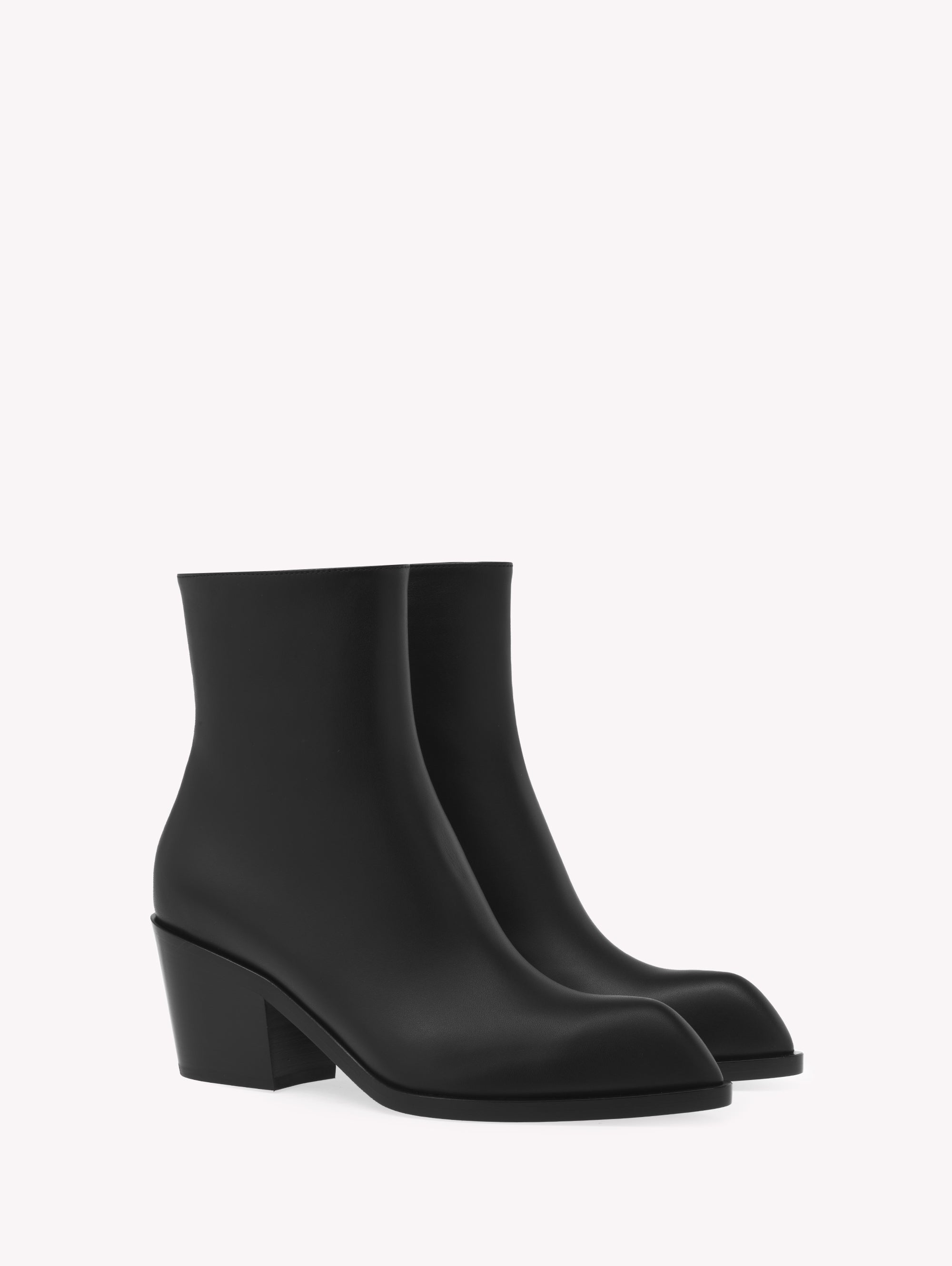 Bottines Wednesday 60 en cuir lisse - Noir