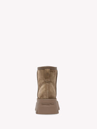 Bottines biker Stormy 20 en daim - Marron