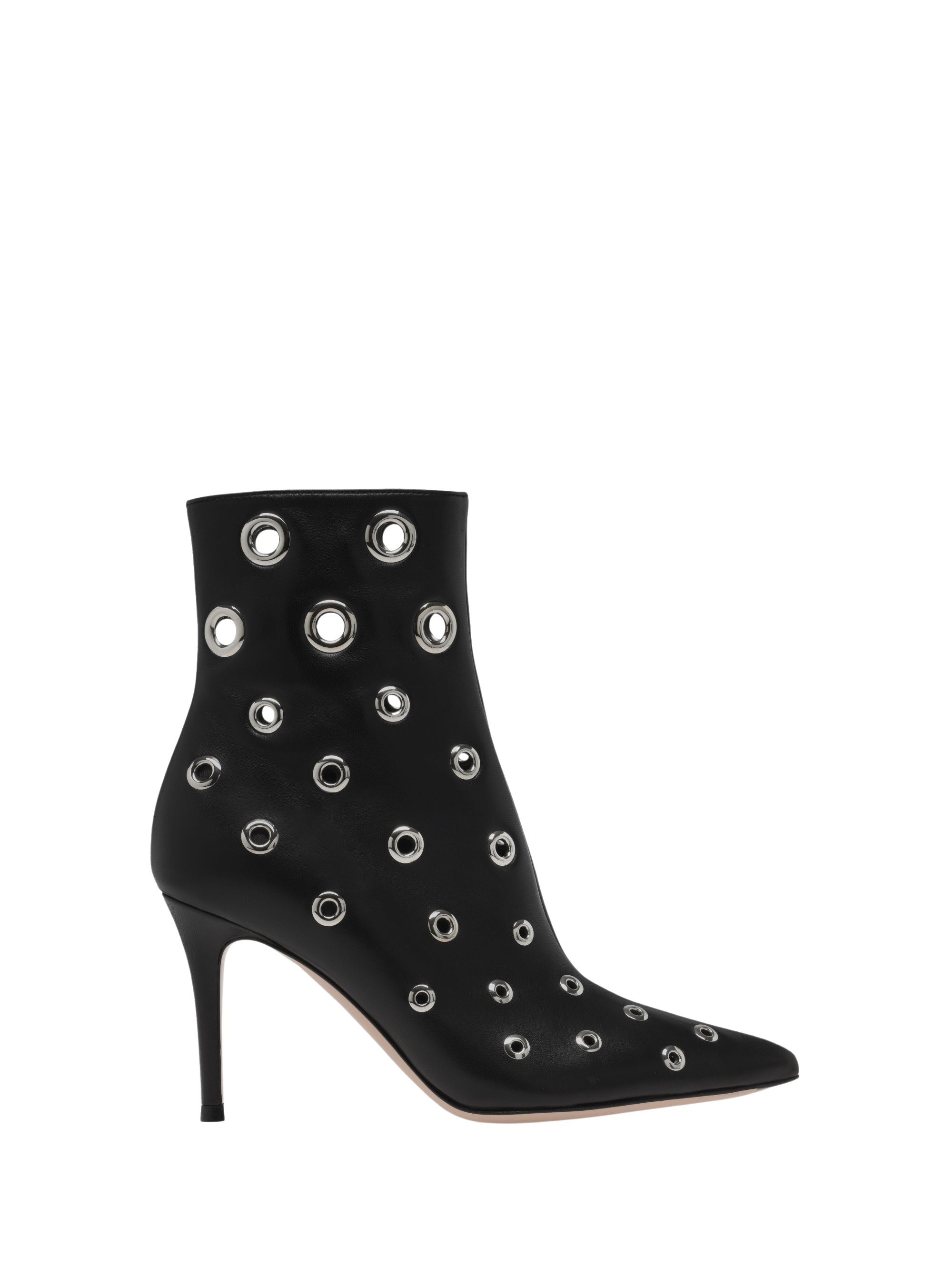 Bottines Lydia 85 en cuir lisse - Noir