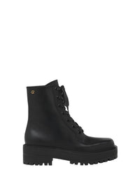Bottines Turner en cuir lisse - Noir