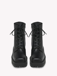 Bottines Turner en cuir lisse - Noir