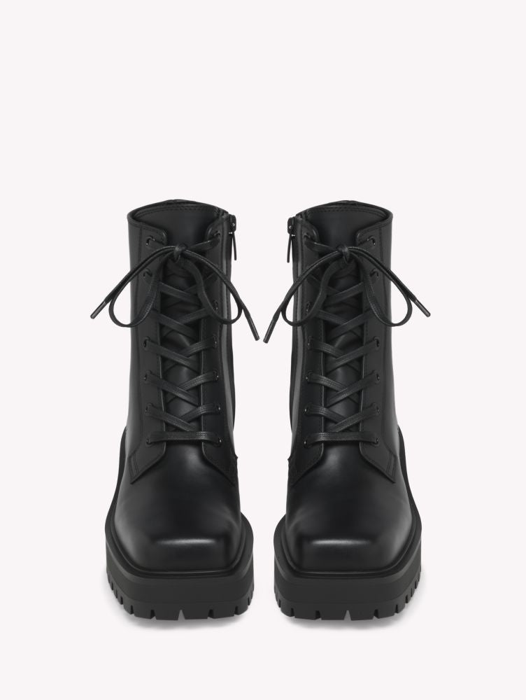 Bottines Turner en cuir lisse - Noir