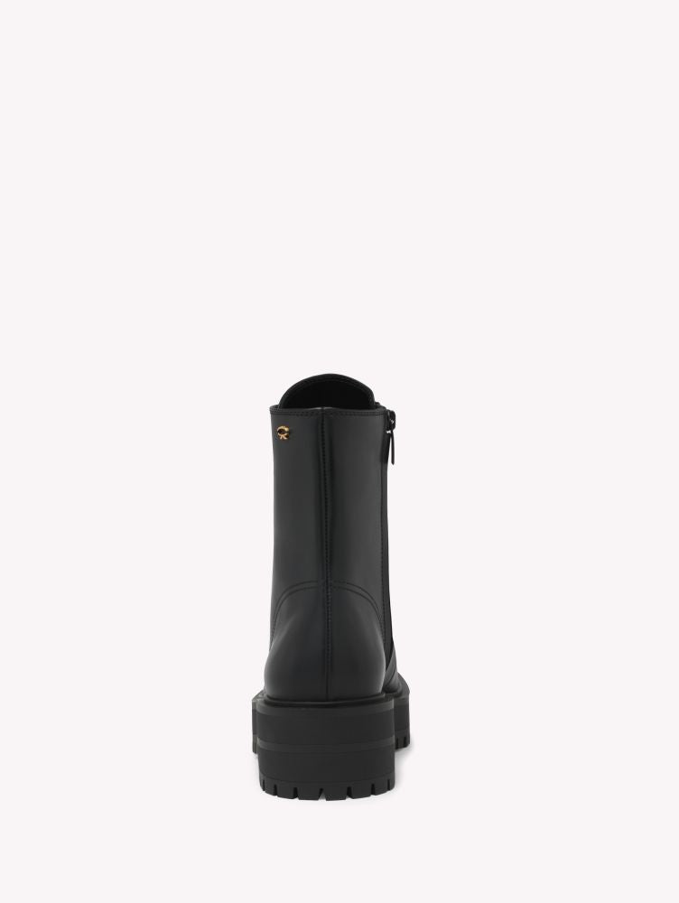 Bottines Turner en cuir lisse - Noir