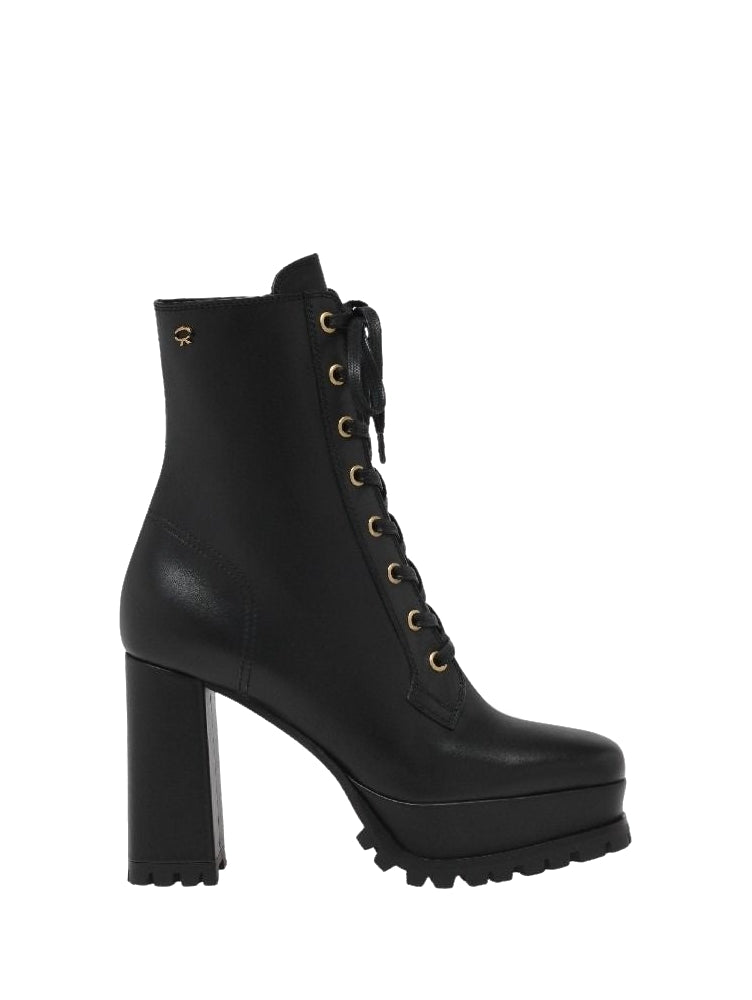 Bottines York 110 en cuir lisse - Noir