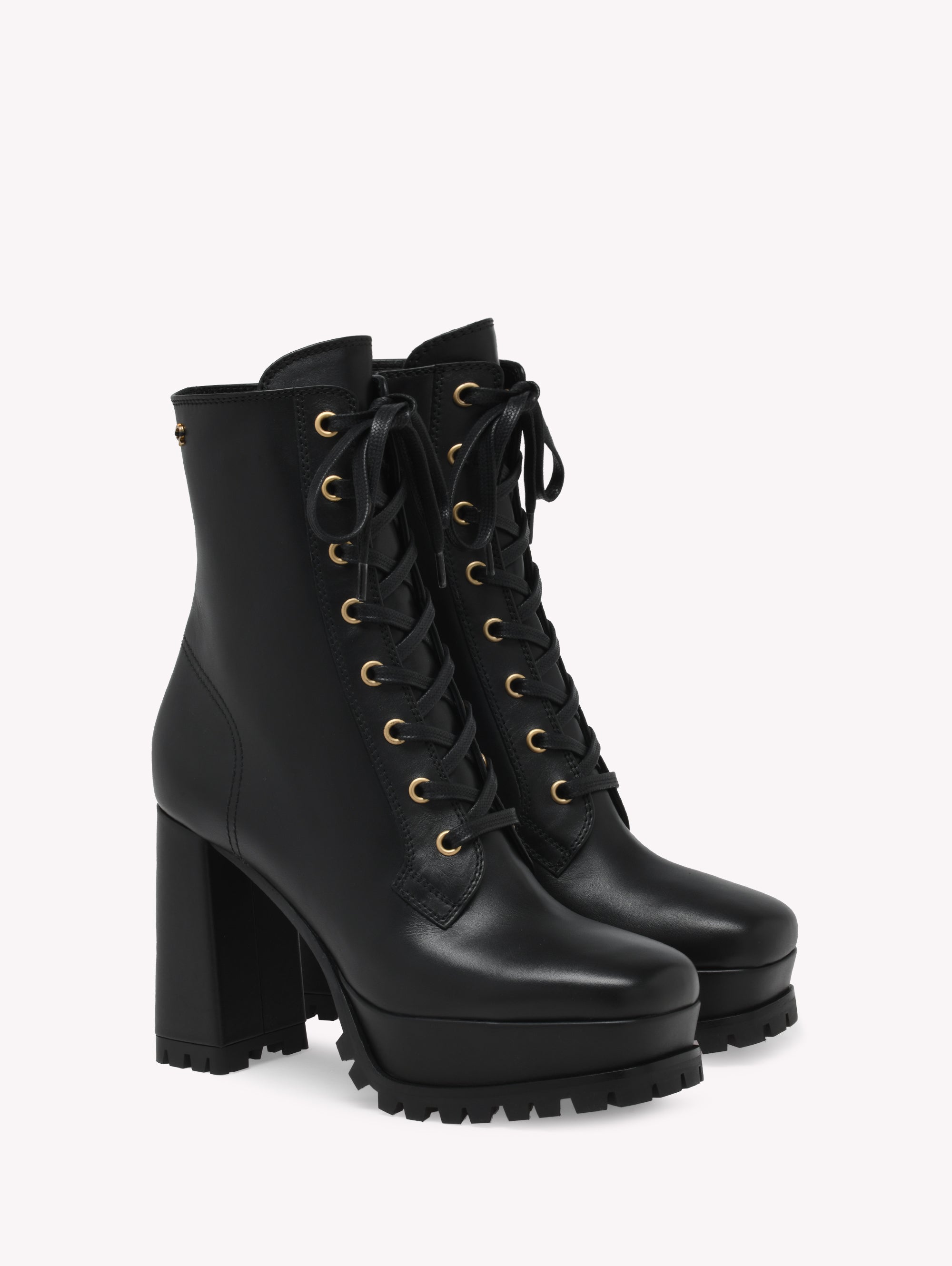 Bottines York 110 en cuir lisse - Noir