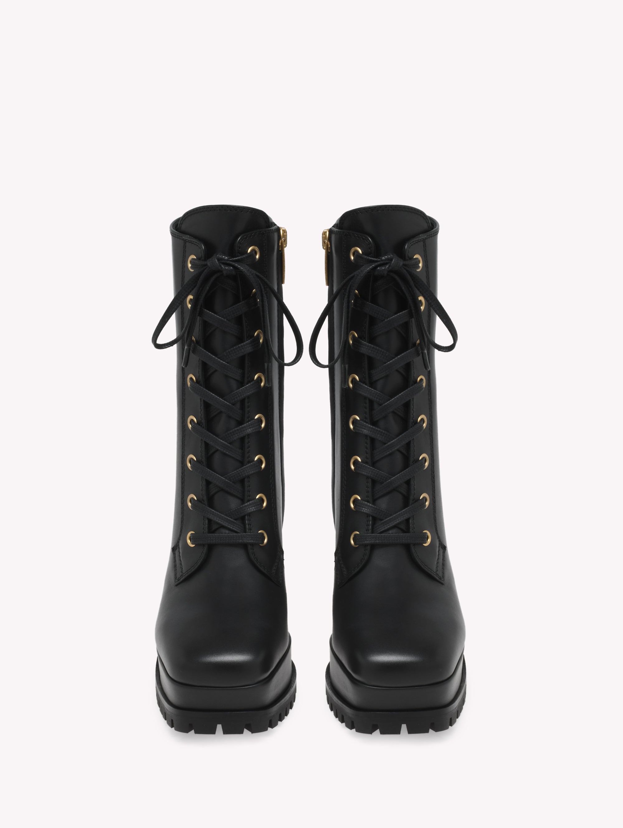 Bottines York 110 en cuir lisse - Noir