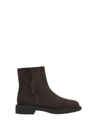 Bottines biker Lexington en daim - Marron