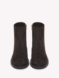 Bottines biker Lexington en daim - Marron