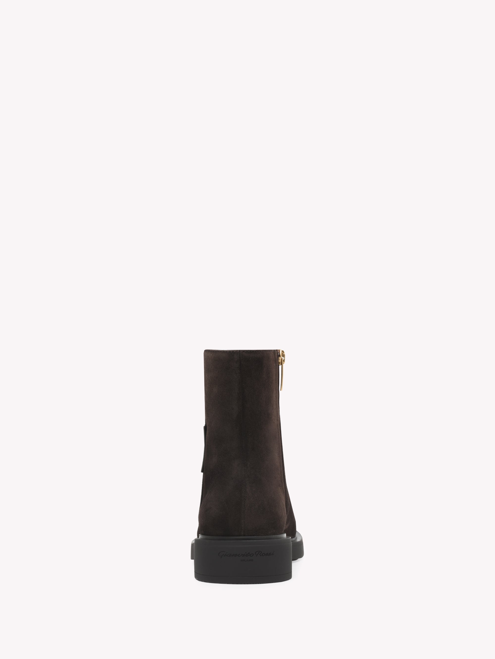 Bottines biker Lexington en daim - Marron