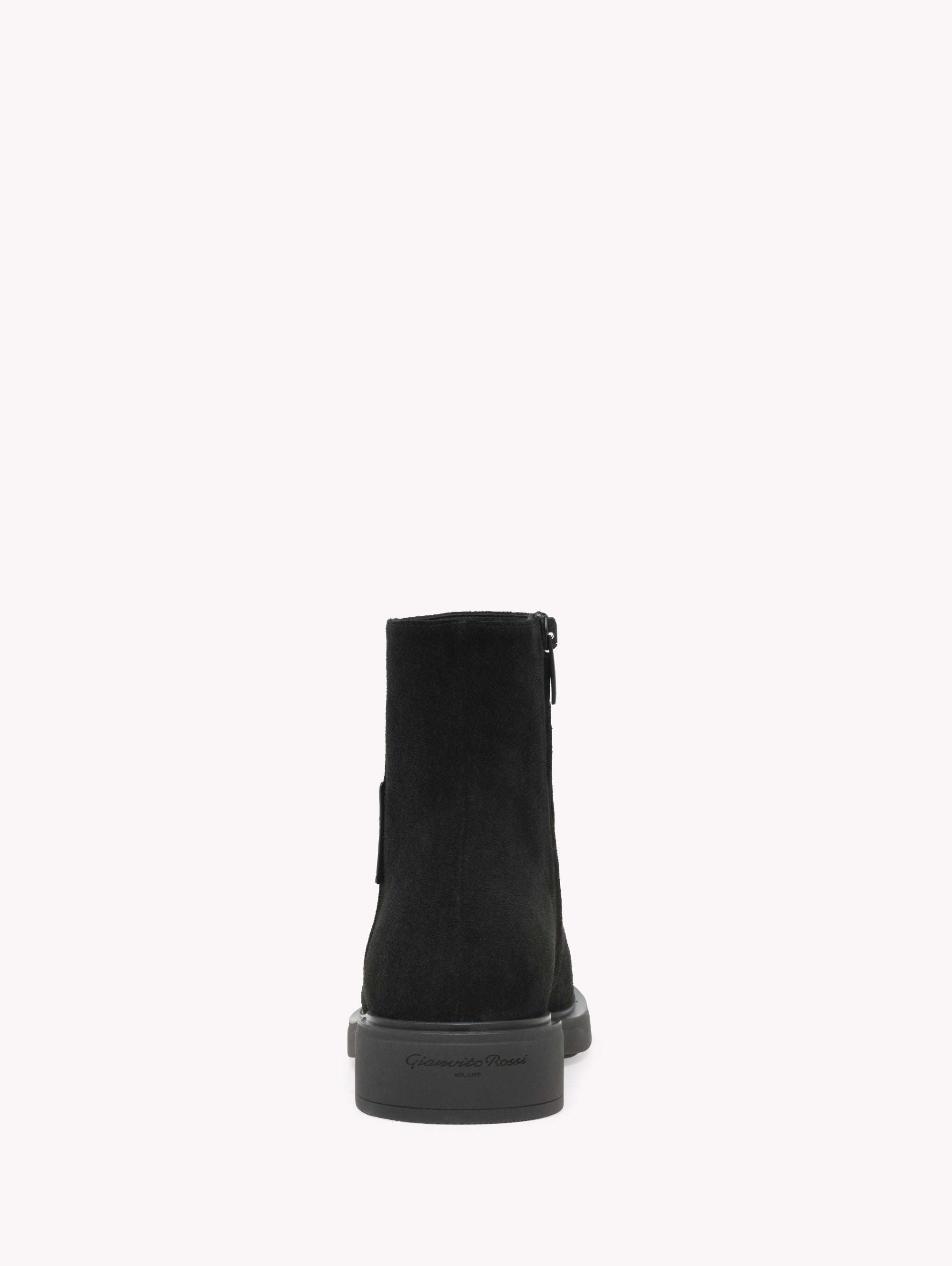 Bottines biker Lexington 20 en daim - Noir