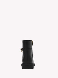 Bottines Ribbon Dumont en cuir lisse - Noir