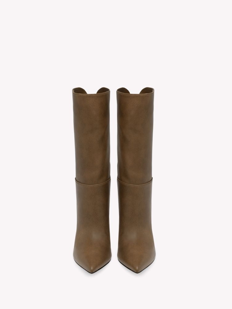 Bottines Piper 85 en cuir lisse - Brun