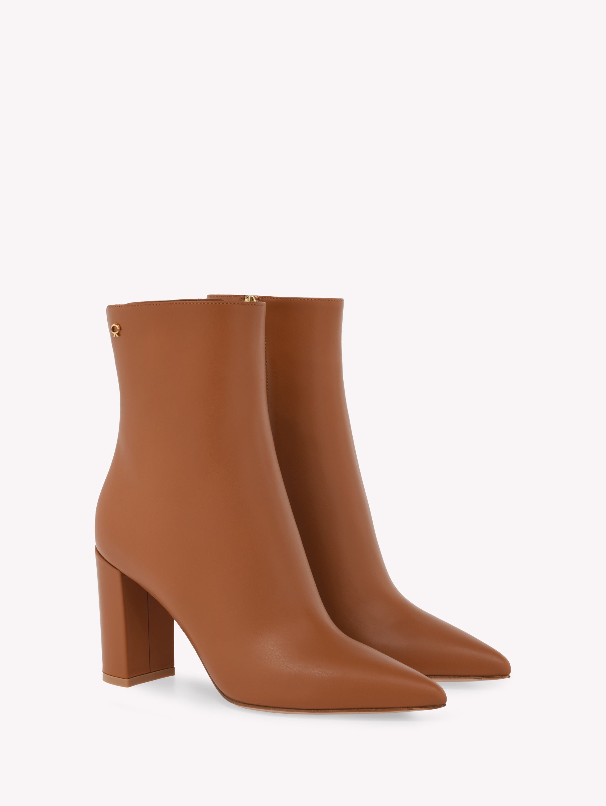 Bottines Lyell 85 en cuir lisse - Marron