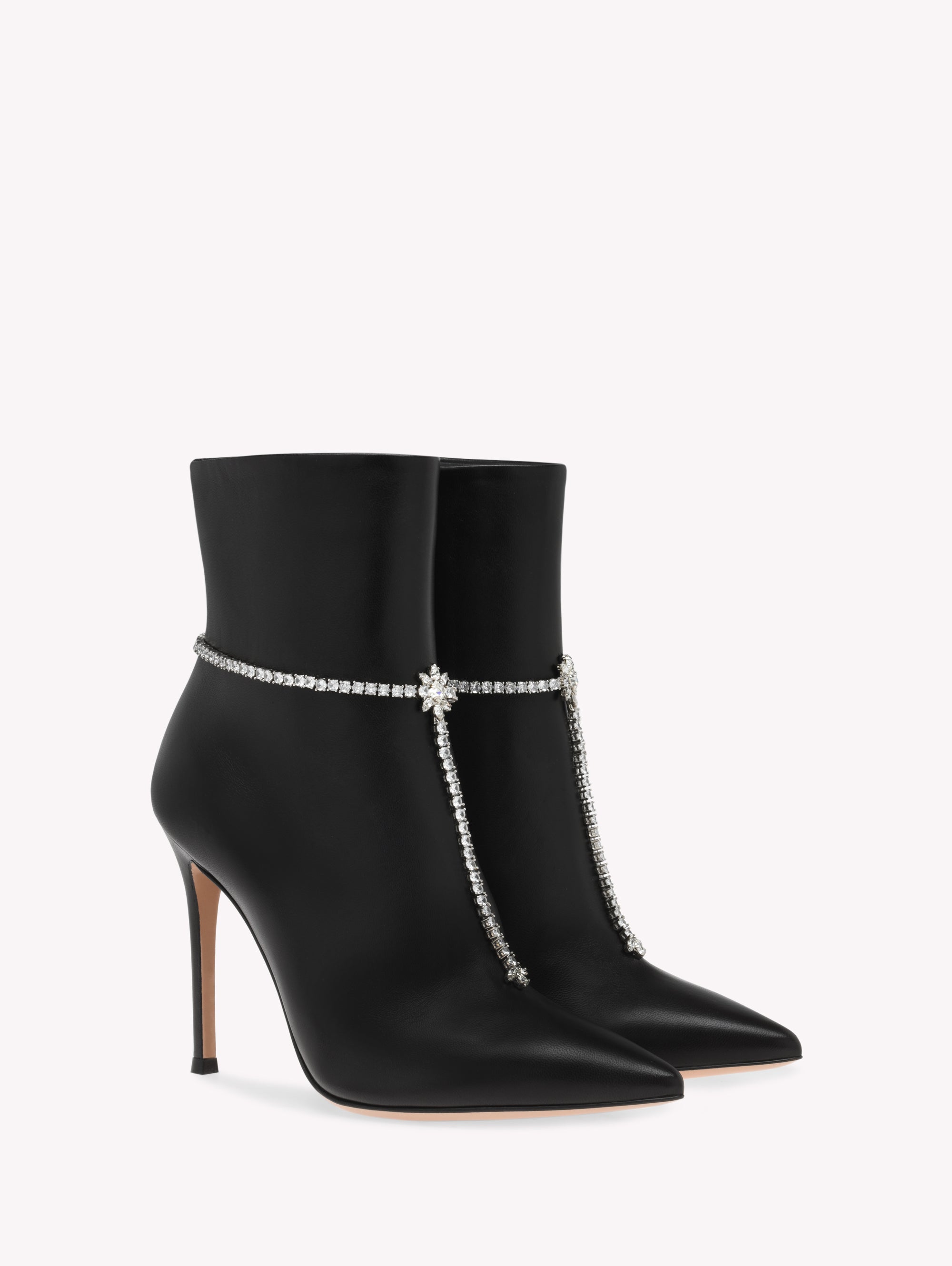 Bottines Brilliant 105 en cuir lisse - Noir